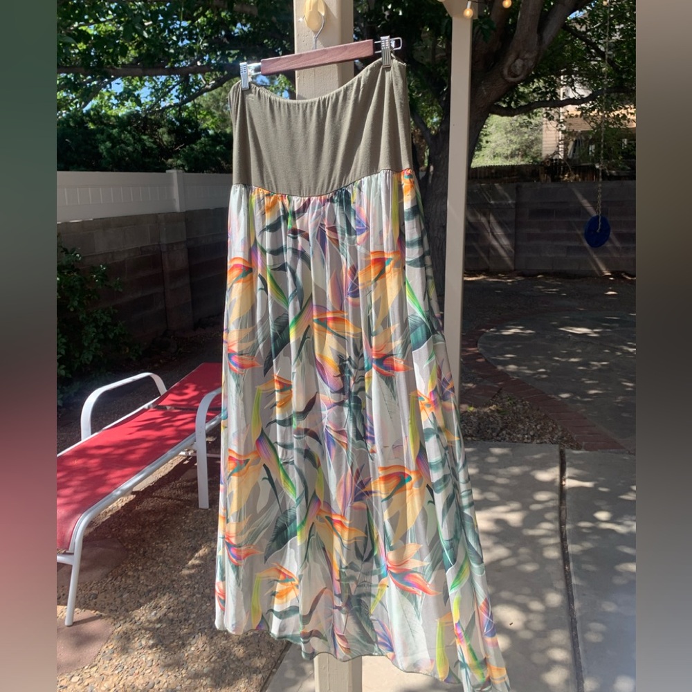 Floral Maxi Skirt in Multicolor